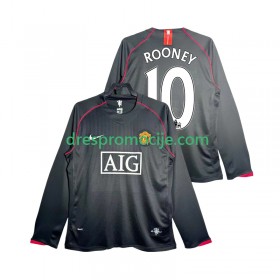 Manchester United Rooney 10 2007 2008 Dres Retro Gostujući Dugim Rukavima